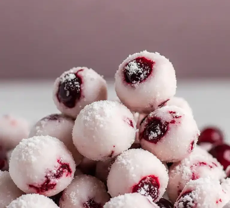 Cherry Coded: Sweet Tart Cherry Yogurt Clusters (Frozen Cherry Yogurt Bites)