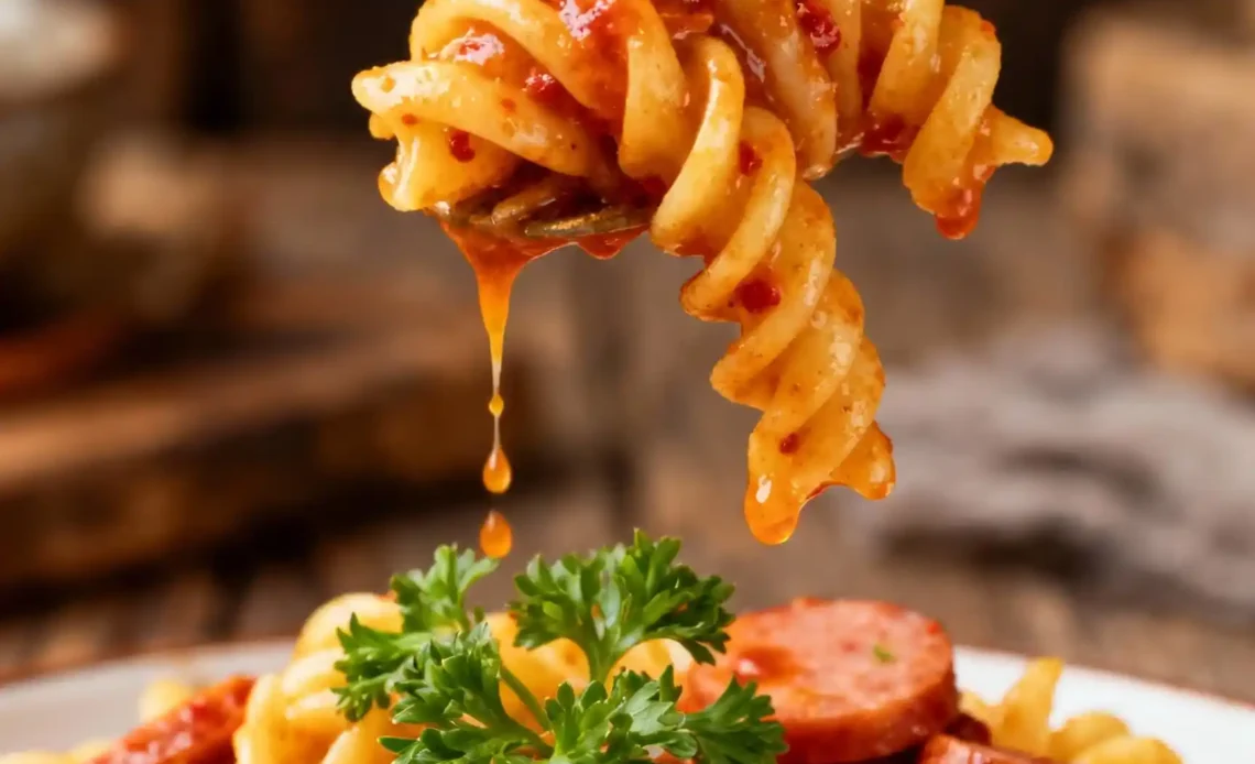 Creamy Cajun Sausage Pasta